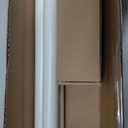 SIMEWIN Heavy Duty White Curtain Rods, 1 Inch Diameter, 28 to 48 Inch, Classic Finials, Iron, Wall Mounted, Color-treated, Wear-resistant Coating