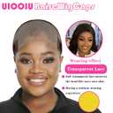 2 Pcs Lace Wig Grip Cap for Women HD 11x5 Lace Area Wig Caps with Non Slip Grip Headband to Keep The Wig In Place Adjustable Breathable Wig Cap (Brown 11x5 Lace Area,2 Caps per Pack, Large Size)