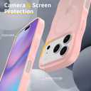 Magnetic for iPhone 17 Pro Case, (Compatible with Magsafe) Curly Wavy Frame Hard Translucent Matte Clear Back Cover for Women Men TPU Bumper Shockproof Phone Case (Pink)