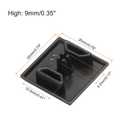 MECCANIXITY 20Pcs 2020 V-Slot 4.2mm Hole Dia EU Standard Aluminum Profile End Cap 20x20mm/0.79x0.79in ABS Aluminum Extrusion Plug for 3D Printer, CNC