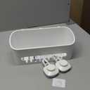 Budget & Good Shower Caddy Suction Cup No-Drilling Removable Bathroom Organizer Storage Heavy Duty Shelf Basket for Bath Shampoo Conditioner - White