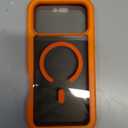 Seacosmo for iPhone 17 Pro Max Case, Full Body Bumper with Built-in Tempered Glass private screen, Compatible with MagSafe, Shockproof 17 Pro Max Phone Case, 6.9", Orange