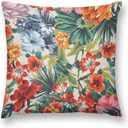 Flowers Plush Body Pillow Cover Soft Sofa Pillow Cases Durable Body Pillowcases 18 "x18