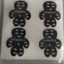 Dog Anti Slip Paw Grips Traction Pads,Dog Feet Stickers with Stronger Self-Adhesive Paw Pad Provide Traction for Senior, Injured Dogs,12 Sets (48 pcs) S Black