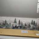 Farmhouse Pine Tree Wall Art Forest Picture Wall Decor Rustic Wood Mountain Canvas Prints Artwork for Living Room Kitchen Cabin Home Decor Vintage Landscape Poster Painting Decorations 14x48