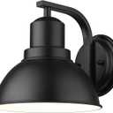 zeyu 8.4 Inch Indoor Wall Mount Lamp Light Fixture, Industrial Wall Sconce Lighting for Hallway Bedroom, Black Finish, ZY24-1W BK