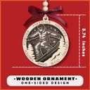 7 x MAPDTWO Snowboard Ornament - Snowboard Ornaments for Christmas Tree, Snowboarding Christmas Ornaments - Snowboarding Gifts for Women Men, Snowboarders - Wood Snowboarder Ornament 2025