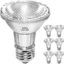 PAR20 Flood 39W 120V Halogen Light Bulbs 6 Pcs, PAR20 39W ECO Halogen Bulb Warm White 2700K, Dmimable PAR20 E26 Halogen Bulb 1755 Lumens Reflector for Track Lighting & Hood Range Light Bulbs