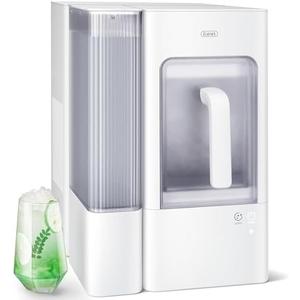 Gevi Adella Nugget Ice Maker Countertop with 1 Gallon Side Tank, 40lbs/24H Nugget Ice Machine with Self-Cleaning, Pellet Ice Maker with Leak-Proof Ice Basket, White