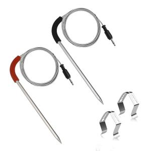 iGrill Meat Probe Replacement for Weber Gas and SmokeFire Pellet Grills, RTD Temperature Probe Sensor Replacement Parts for Weber Connect Smart (2.5mm Plug Meat Thermometer Probe)