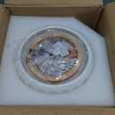 2 Pack Ceramic Brass Semi Flush Mount Ceiling Light Vintage Hallway Light Fixtures, Modern Small Ceiling Mount Light Lamp for Hall Kitchen Entryway Passway Porch Foyer