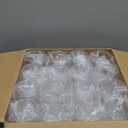 FOCUSLINE 32 Pack Plastic Wine Glasses Stemless, 12 Oz Crystal Clear Disposable Wine Cups, Reusable Plastic Wine Glasses for Parties Weddings, Shatterproof Recyclable and BPA-Free