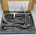 OWOFAN Kitchen Faucet with Pull Down Sprayer Brushed Nickel Stainless Steel 1 Handle Pull Out Spring Sink Faucets 1 Hole Or 3 Hole Dual Function for Farmhouse Camper Laundry Utility Rv Wet Bar