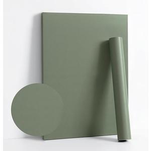 Dimoon 394''x17.7'' Green Peel and Stick Wallpaper Contact Paper Modern Self Adhesive Wall Paper Removable Renter Friendly Textured Solid Color Shelf Cabinet Vinyl Roll (394''x17.7'',Leaf Green) - 2 Pieces