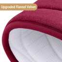 Buganda Memory Foam Bathroom Rug Mat 59x24, Extra Soft and Absorbent Bath Mats, Non-Slip and Machine Washable Bath Rugs for Bathroom Floor,Tub and Shower, Burgundy