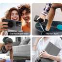 2 x Typecase Phone Grip: Rotatable Ultra Thin Cell Phone Ring Holder for Magnetic Car Mount, Adjustable Finger Ring Kickstand Compatible with Cellphones Magnetic Tablets Accessories - Black