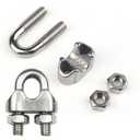 M3 Wire Rope Clamp 304 Stainless Steel 1/8 Inch Wire Cable Clamps 10 Pack