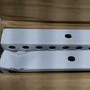 2Pack 1.64x4ft Adjustable Metal Garage Wall Shelving Heavy Duty Garage Storage Shelf Wall Mounted White