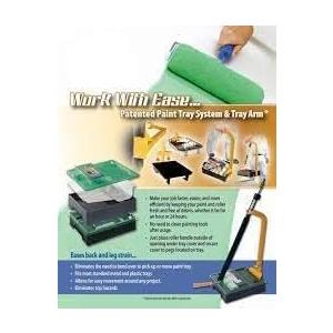 Paint Tray arm kit Includes 1 Jumbo Tray, 3 Jumbo Disposable Liners, 1 arm, 1 Cover.