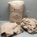 CozyLux Full Size Comforter Sets Khaki, 7 Pieces Pintuck Bed in A Bag Khaki Comforter Full Size, Pinch Pleat Bedding Sets with All Season Comforter, Sheets, Pillowcases & Shams