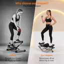 The Rock Stepper Machine with Resistance Bands-Side to Side Stepper for Exercise at Home,3D Rocking Stepper for Hip Mobility&Posture Correction,Low-Impact Full Body Workout with Digital Monitor