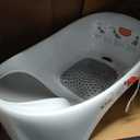Boon Soak 3 Stage Baby Bathtub - Baby Bath Tub with Three Support Positions for Newborn to Toddlers - Color Changing Drain Plug for Ideal Bath Temperature - Gray - Ages 0 to 18 Months and Up