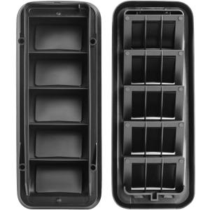 2PCS Back Panel Air Vent Relief Grille, Cabin Pressure Air Vent Relief Valve Panel Grille Compatible with Silverado 1500 2500 3500 Sierra 1500 2500 3500 Colorado Canyon Replace 13596856