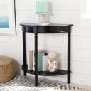 SAFAVIEH Home Collection Tinsley Black Half Moon Console Table CNS5723B
