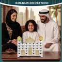 Ramadan Decorations, Wooden Countdown Calendar Mosque Advent Calendar Ramadan Decor Ramadan Gifts Eid Decor