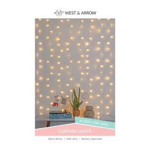 West & Arrow Cascading Curtain String Lights 240 LEDs 1prs