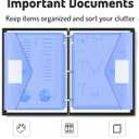 Forvencer Binder Pocket, 48 Pack Super Heavyweight Poly Binder Pocket with Tight Closure, File Folders Side Loading, 3 Ring Binder Organizer, Letter Size, Assorted Colors