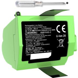JOTACT ABL-B 4INR19/65-2 Replacement Sweeper Rechargeable Li-ion Battery for iRobot Roomba 9150 S9+ S9550 9550 S9 Plus S955020 S955880 Robot Vacuum Series 48Wh 14.4V 3300mAh
