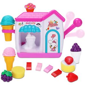 AugToy Bath Toys for Toddlers 3-5 Years, Ice Cream Foam Maker Bath Toys for Kids Ages 4-8, Bubble Pretend Cake Play Set Bathtub Water Toys Age 3 4 5 Year Old Girls Boys Holiday Birthday Gifts Idea