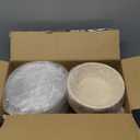 32 oz Round Disposable bowls with lids,Sugarcane Paper Bowls take away food containers Plant Fibers Freezer Safe 50 Pack