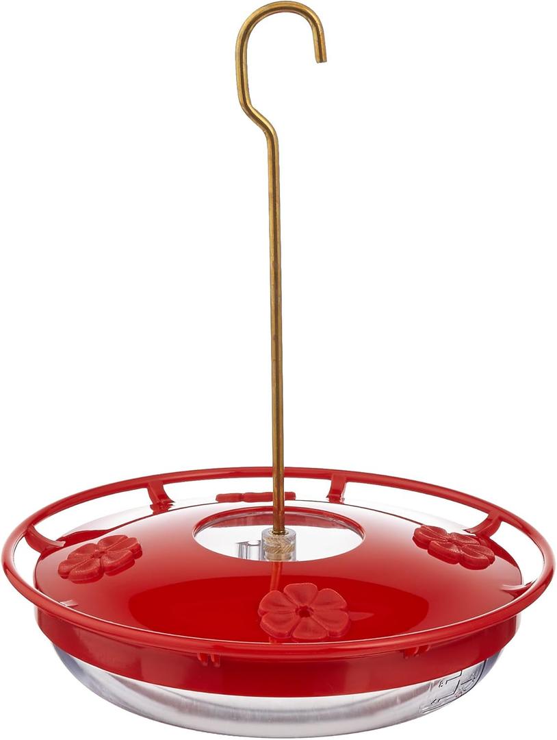 Aspects HummZinger HighView 12 Oz Hanging Hummingbird Feeder - 429, Red