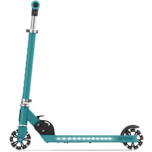 Jetson Jupiter 2.0 2-Wheel Light-Up Kick Scooter, Foldable Scooter for Kids with Light-Up Stem, Deck & Wheels, Adjustable Handlebar, 4-Inch Kinetic Wheels, Age 5+, (Teal)
