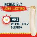 Canine Chews 10-11" Rawhide Bones for Large Dogs, Durable USA Beefhide Dog Rawhide Chews, Retriever Rolls 20 Pack (5 lbs)