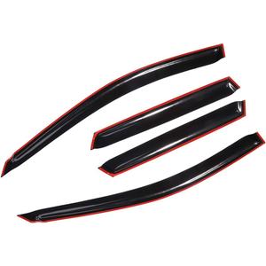 OCPTY 4Pcs Tape on Window Visor fit for 2003-2007 For Nissan Murano Side Window Deflector Rain Shade Visors
