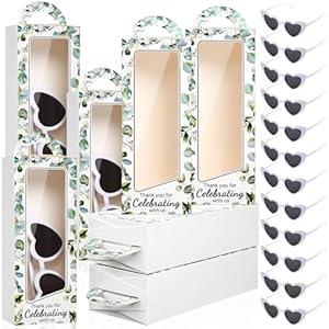 Relaxweex 12 Sets Wedding Party Favors Bulk Includes White Heart Sunglasses Bridal Shower Bachelorette Party Gifts Boxes Thank You Gifts Souvenirs for Guests