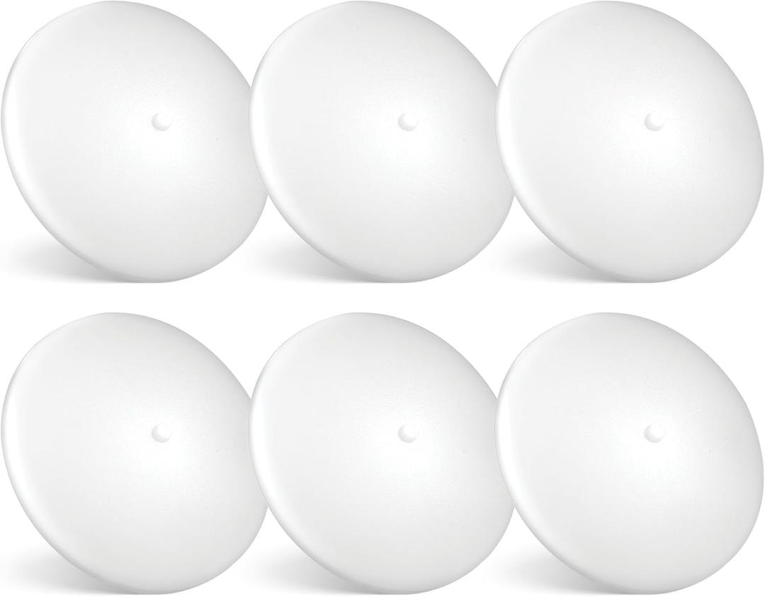 PARMIDA (6 Pack) LED RV Dome Ceiling Lights 5CCT, On/Off Switch, Dimmable, Surface Mount Interior Puck Light, Slim Motorhome, Trailer, Camper Lighting, 5W, 27/3/35/4/5/6K, Damp Location, 4.5 Inch