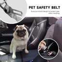 Hands-Free Dog Leash  Adjustable No-Pull Bungee Waist Leash with Car Seatbelt, Perfect for Walking, Jogging, Hiking & Training  Fits Small, Medium, and Large Dogs (Gradient Grey)