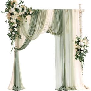 Ling's moment Wedding Arch Flowers, Arbor Decor, 5-Piece Set