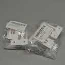 2 x NIIIYTYB 4Pcs Closet Shelf Brackets Wire End Bracket Holders for Closetmaid Shelving Wall Mount Support Hardware with Plastic Caps Closet Shelf Bracket Set for Rubbermaid Closet System