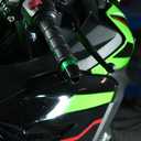 Handlebar Grip End For Ninja 250 300 400 650 1000 400R 250R 250SX 1000SX H2R ZX14R ZX10R ZX6R Motorcycle CNC Aluminum Handlebar Bar Ends Plug Balance Pad Accessories