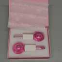 Ice Globes for Face 2Pcs Freezer Safe Ice Globes for Facials, Skin Tightening & Anti-Aging Reusable Facial IceGlobes for Reduction of Puffiness & Wrinkles of Face, Neck & EyesPink