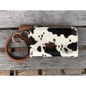 Wrangler Wallet Purse for Women Aztec Clutch Wristlet Wallet with Boho Credit Card Holder (Artist-Pirate Black)
