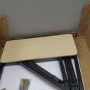 MM MELISEN Wall Mounted Folding Table 24x16 Inch (61x40cm), Fold Down Desk for Small Spaces, Solid Wood Laundry Table