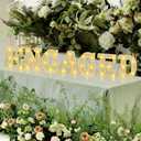 Engagement Decorations Engaged Sign Proposal Decorations For Outdoor Engagement Party Decor Large Light Up Letters Letter LightsWhite) (Small)