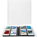 192 Pockets Large Photo Album for Polaroid i-Type/600/SX-70 Instant Photos,3.5x4.25 Picture Book fits Fujifilm Instax Wide 400/300 Film (White)