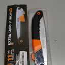 REXBETI Folding Saw, Heavy Duty 11 Inch Extra Long Blade Hand Saws for Wood Camping, Dry Wood Pruning Saws With Hard Teeth, Quality SK-5 Steel, Gifts for men